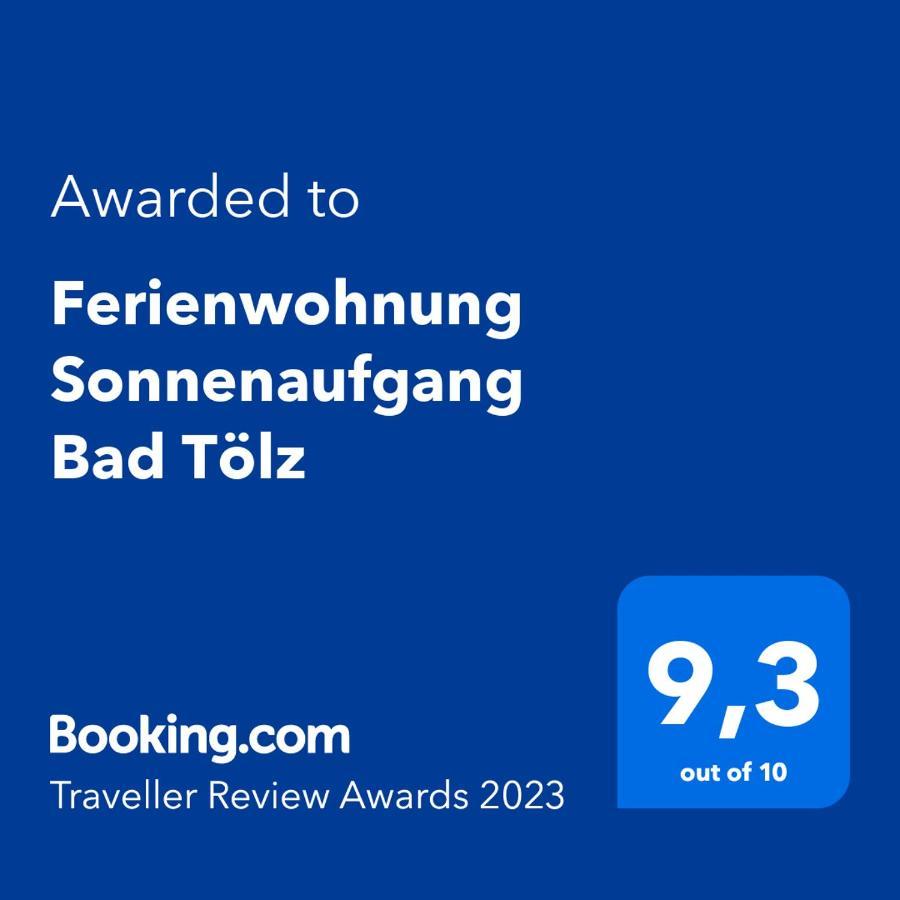 Ferienwohnung Sonnenaufgang Bad Toelz 외부 사진
